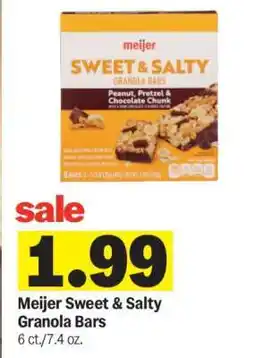 Meijer Meijer Sweet & Salty Granola Bars offer