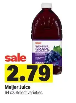 Meijer Meijer Juice offer