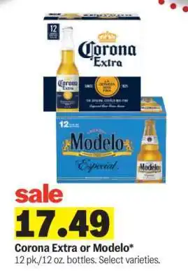 Meijer Corona Extra or Modelo offer