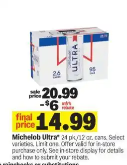 Meijer Michelob Ultra offer