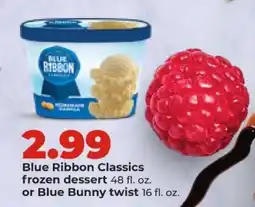 Hy-Vee Blue Ribbon Classics frozen dessert or Blue Bunny twist offer
