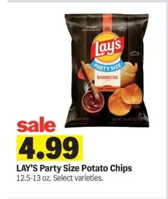 Meijer Lay's Party Size Potato Chips offer