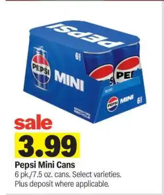 Meijer Pepsi Mini Cans offer