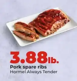 Hy-Vee Pork Spare Ribs offer