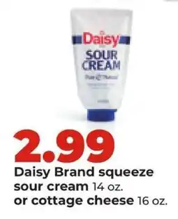 Hy-Vee Daisy Brand squeeze sour cream or cottage cheese offer
