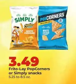 Hy-Vee Frito-Lay PopCorners or Simply snacks offer
