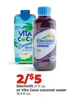 Hy-Vee Electrolit or Vita Coco coconut water offer