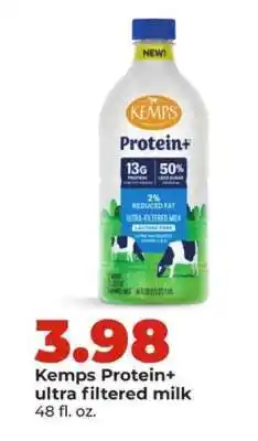 Hy-Vee Kemps Protein+ ultra filtered milk offer