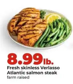 Hy-Vee Fresh skinless Verlasso Atlantic salmon steak offer