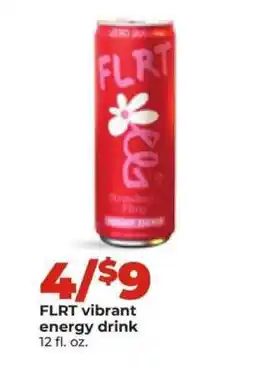 Hy-Vee FLRT Vibrant energy drink offer