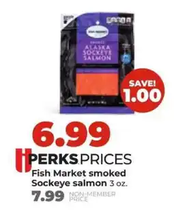 Hy-Vee Fish Market smoked sockeye salmon offer