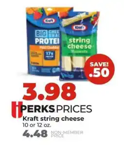 Hy-Vee Kraft string cheese offer