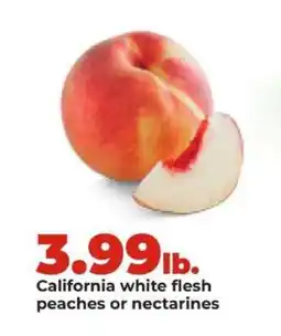 Hy-Vee California white flesh peaches or nectarines offer