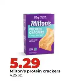 Hy-Vee Milton's Protein Crackers offer