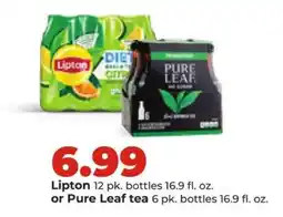 Hy-Vee Lipton or Pure Leaf tea offer