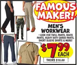 Ollie's MEN'S WORKWEAR offer