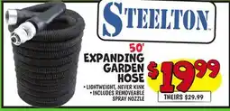 Ollie's STEELTON EXPANDING GARDEN HOSE offer