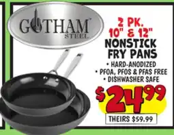Ollie's GOTHAM STEEL 2 PK. 10 & 12 NONSTICK FRY PANS offer