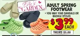 Ollie's ADULT SPRING FOOTWEAR offer
