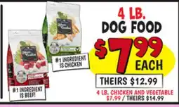 Ollie's PURINA 4 LB. DOG FOOD offer