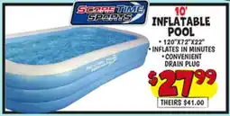 Ollie's 10' INFLATABLE POOL offer