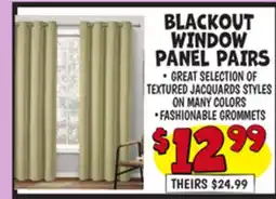 Ollie's BLACKOUT WINDOW PANEL PAIRS offer