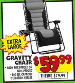 Ollie's GRAVITY CHAIR offer