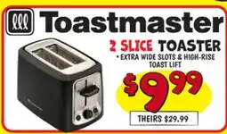 Ollie's Toastmaster 2 SLICE TOASTER offer