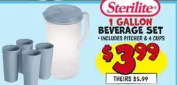 Ollie's STERILITE 1 GALLON BEVERAGE SET offer