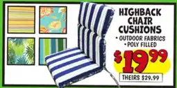Ollie's HIGHBACK CHAIR CUSHIONS offer