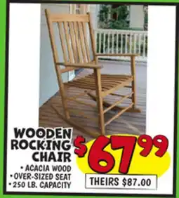 Ollie's WOODEN ROCKING CHAIR offer