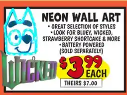 Ollie's NEON WALL ART offer