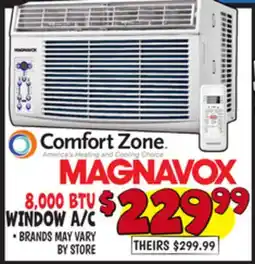 Ollie's MAGNAVOX 8,000 BTU WINDOW A/C offer