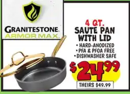 Ollie's 4 QT. SAUTE PAN WITH LID offer