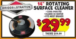 Ollie's 14 ROTATING SURFACE CLEANER offer