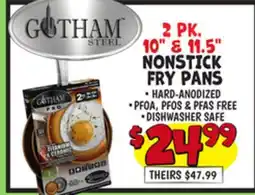 Ollie's Gotham Steel 2 PK., 10 & 11.5 NONSTICK FRY PANS offer