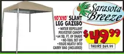 Ollie's Sarasota Breeze 10'X10' SLANT LEG GAZEBO offer