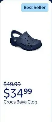 Walmart Crocs Adult Unisex Baya Clog offer