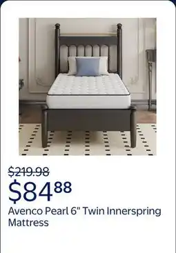 Walmart Avenco Pearl 6 Twin Size Medium Adult Supportive Innerspring Mattress offer