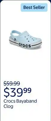 Walmart Crocs Unisex Bayaband Clog offer