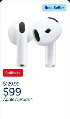 Walmart Apple AirPods 4 offer