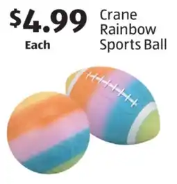 Aldi Crane Rainbow Sports Ball offer