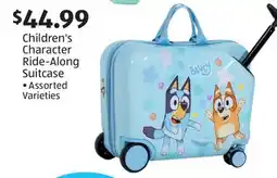Aldi Children's Character Ride-Along Suitcase offer