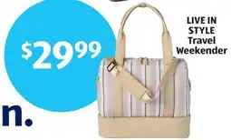 Aldi LIVE IN STYLE Travel Weekender offer