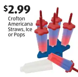 Aldi Crofton Americana Straws, Ice or Pops offer