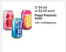 Walgreens Poppi Prebiotic Soda offer