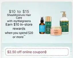 Walgreens SheaMoisture Hair Care offer