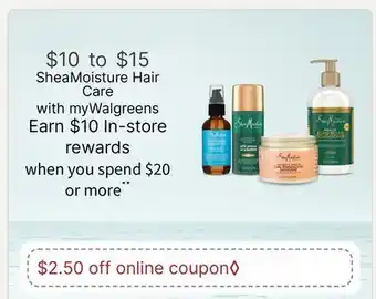 Walgreens SheaMoisture Hair Care offer
