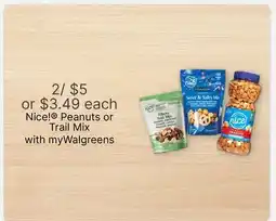 Walgreens Nicel Peanuts or Trail Mix offer