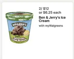 Walgreens Ben & Jerry's Ice Cream offer